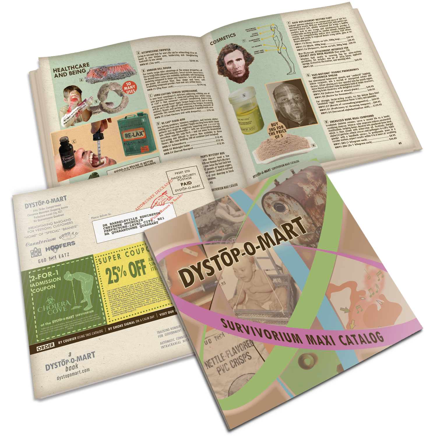 Sample Pages from Dystopomart Catalog